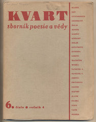 KVART. Sborník poesie a vědy. Ročník 4.; č.  6. - 1946. OBRTEL; MUZIKA; HONZÍK; SÁGNER ...