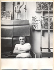 Červený - ZDENEK SEYDL. - Nedatováno. Dobová fotografie. Autor: JIŘÍ ČERVENÝ. Autorské razítko na rubu. /osobnosti/