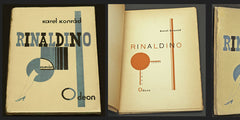 Teige & Mrkvička - KONRÁD; KAREL: RINALDINO. - 1927. Odeon sv. 26. Original wrappers. Cover design KAREL TEIGE & OTOKAR MRKVICKA.