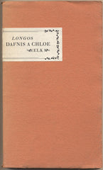 LONGOS: DAFNIS A CHLOE. - 1947. Ráj knihomilů. Ilustrace VÁCLAV MAŠEK.