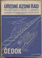 ÚŘEDNÍ JÍZDNÍ ŘÁD PROTEKTORÁTU ČECHY A MORAVA. - 1939. /doprava/technika/železnice/