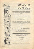 SPEJBL A HURVÍNEK: CO LOUTKY DOVEDOU. - Divadelní progam. Josef Skupa. /loutkové divadlo/