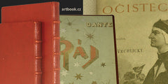 DANTE; ALIGHIERI: BOŽSKÁ KOMEDIE.  - 1901; 1902. Očistec. Ráj.  Přeložil Jaroslav Vrchlický. Celokožené vazby.