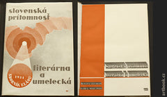 SLOVENSKÁ PRÍTOMNOSŤ LITERÁRNA A UMELECKÁ. - 1931. Sborník štúdií. Redigoval Ján Smrek; grafická úprava J. R. VÁVRA; ob. Vávra & Kittner.