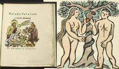 DESÁTEK JARMAREČNÍCH PÍSNÍ. - 1938. Hladký. 11 Ručně kolorovaných dřevorytů JAROSLAV PECHÁČEK.