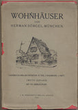 SÖRGEL; HERMAN: WOHNÄUSER. - 1927. Handbuch der Architektur. /architektura/