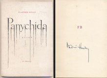 HOLAN; VLADIMÍR: PANYCHIDA. - 1945. 1. vyd. Obálka FRANTIŠEK MUZIKA. Podpis autora. /60/