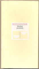 WITTGENSTEIN; LUDWIG: ROZLIČNÉ POZNÁMKY. - 1993. Edice Váhy. /filozofie/