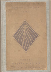 ŠALDA; F. X.: MODERNÍ LITERATURA ČESKÁ. - 1920.