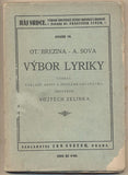 BŘEZINA; OT. - SOVA; A.: VÝBOR Z LYRIKY. - 1923. Ráj srdce. Podpis Vojtěcha Zelenky.