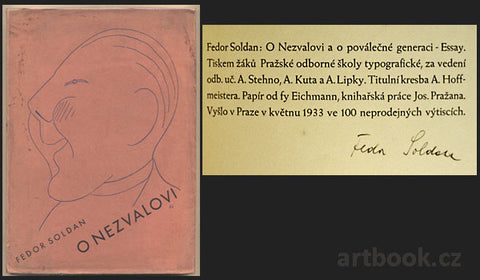 1933. Kresba ADOLF HOFFMEISTER.  Podpis autora. 
