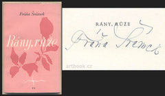 ŠRÁMEK; FRÁŇA: RÁNY; RŮŽE. - 1945. České básně. Podpis autora. 1. vyd. Obálka JOSEF HOCHMAN. /poezie/