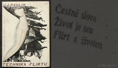 J. J. PAULÍK: TECHNIKA FLIRTU - 1932. Fotomontážní obálka EMANUEL FRINTA.