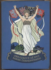 DOLENSKÝ; JAN: OBRÁZKOVÉ DĚJINY NÁRODA ČESKOSLOVENSKÉHO. I. a II. díl.	 - 1923. /historie/