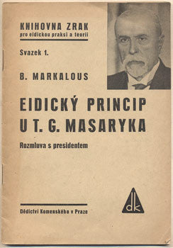 1934. Rozmluva s presidentem. Knihovna 'Zrak'. /historie/