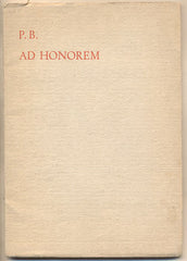 Bezruč - P. B. AD HONOREM. - 1938.