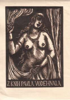 JOSEF HODEK. Dřevoryt (wood engraving). 1927. 130x100.