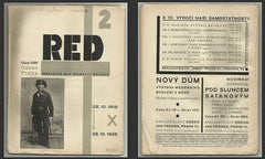 RED. - 1928. Měsíčník pro moderní kulturu. Revue svazu moderní kultury Devětsil. Redaktor Karel Teige.