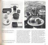 UMĚNÍ A ŘEMESLA 1973. 1 - 4. Lidová umělecká výroba. /porcelán/ornament/hodiny/keramika/výšivka/