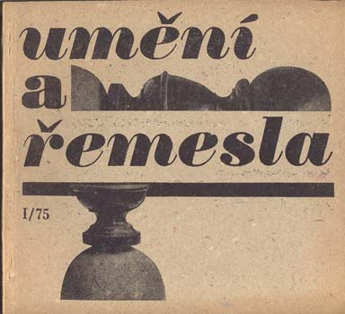 1975. Lidová umělecká výroba. Obálka LIBOR FÁRA. /masky/užité umění/zlatnictví/fajánse/Adlerová/