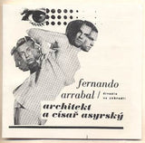 1969. Divadlo Na zábradlí. JAROSLAV GILLAR; úprava /fotomontáž/ LIBOR FÁRA  /Divadelní programy/60/