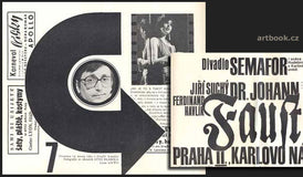 SUCHÝ; JIŘÍ: DR. JOHANN FAUST; PRAHA II.; KARLOVO NÁM. 40. - 1982. Divadlo Semafor. /divadelní programy/