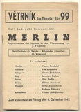 VĚTRNÍK. Divadelní programy. - 1942 / 1943.