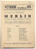 VĚTRNÍK. Divadelní programy. - 1942 / 1943.