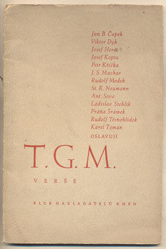 1936. Masaryk; Dyk; Hora; Kopta; Křička; Medek; .../poezie/