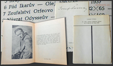 1947. 29. (409.) výstava Topičova salonu. Kolář; Holan; Fleischmann; Kotalík; Hudeček; Gross. SEYDL.