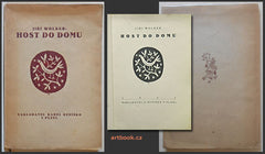 WOLKER; JIŘÍ: HOST DO DOMU. - 1921. 1. vyd. Obálka a titulní list JAN ZRZAVÝ.