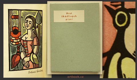 1951. Kolorovaný linoryt; sign.; RICHARD LANDER; ex. č. 92/100.