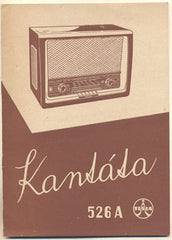 ROZHLASOVÝ PŘIJÍMAČ 'KANTÁTA'. - Radio Tesla. Návod na obsluhu. /technika/