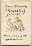 KLÁŠTERSKÝ; ANTONÍN: CHODSKÝ PÍSNĚ. - 1926. Obálka KAREL SVOLINSKÝ.
