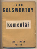 GALSWORTHY; JOHN: KOMENTÁŘ. - 1930. Podpis K. Zierise. Kruh četby.