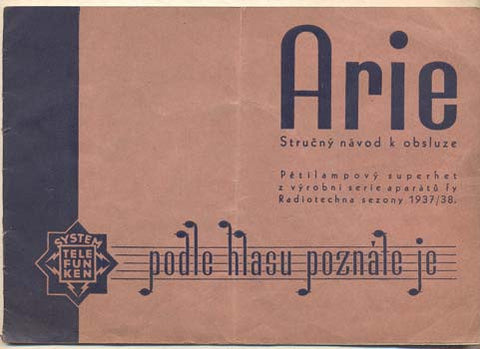 1937. Návod k obsluze. Radio. /technika/