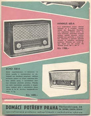 RADIOPŘIJÍMAČE. - Domácí potřeby. Katalog radia; ceník. /technika/