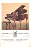 PETROF DREI VIERTELJAHRHUNDERTE 1864 - 1939. - Katalog. /piano/klavír/hudební nástroje/