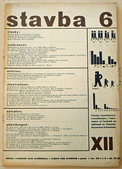 STAVBA. Roč. XII; č. 6. - 1935. Měsíčník nové architektury. Oldřich Starý; redakce mj.: Karel Teige; O. Tyl. /architektura/