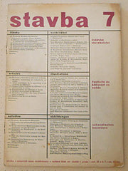 STAVBA. Roč. XI; č. 7. - 1933. Měsíčník nové architektury.  Oldřich Starý; redakce mj.: Karel Teige. /architektura/