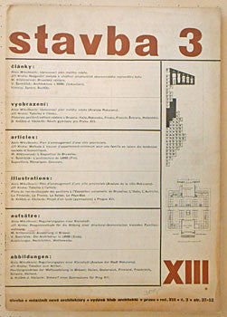 1936. Měsíčník nové architektury. Jiří Kroha. /architektura/