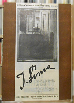 1983. Plakát. Obrazy a kresby ze sbírek Moravské galerie v Brně. 840x600