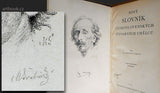 TOMAN; PROKOP: NOVÝ SLOVNÍK ČESKOSLOVENSKÝCH VÝTVARNÝCH UMĚLCŮ. - 1936.  Orig. sign. litografIe MAX ŠVABINSKÝ.