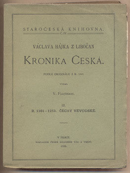1929. Čechy vévodské. Staročeská knihovna. /historie/