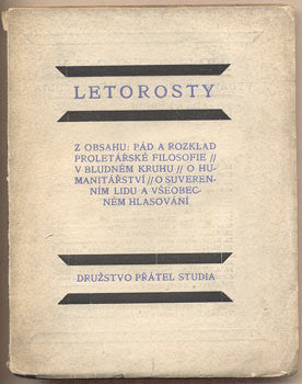 1920. /Heidenstam/Neubauer/Lotte/Remizov/Pascal/Odvalil/Stříž/