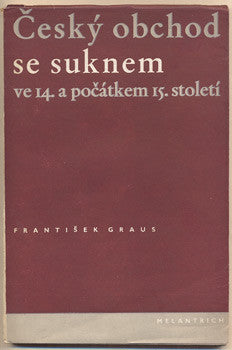 1950. Středověký obchod. Obálka JAROSLAV ŠVÁB. /historie/