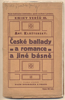 1913. Knihy veršů. Tiskl Čeněk Mojžíš.
