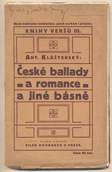 1913. Knihy veršů. Tiskl Čeněk Mojžíš.