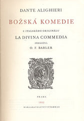 DANTE ALIGHIERI: BOŽSKÁ KOMEDIE. - 1952.