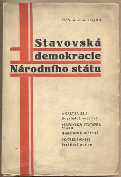 1933. Úvahy o mravní a hmotné stavbě státu.